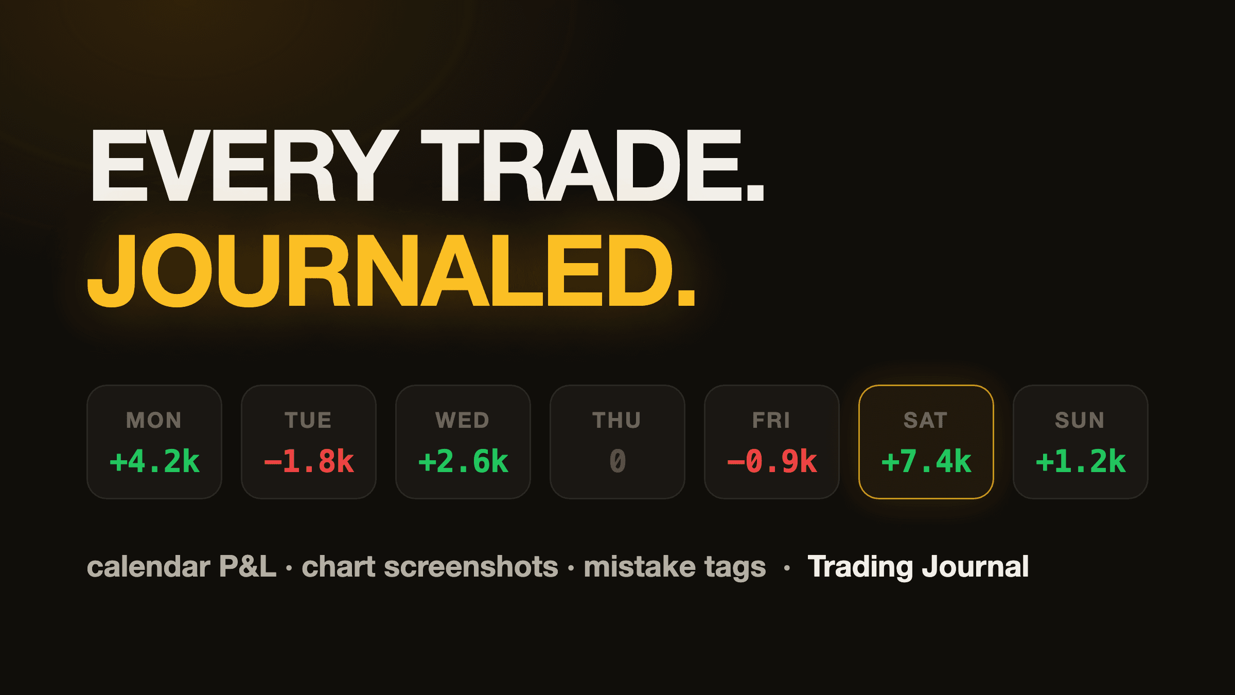 Trading Journal cover